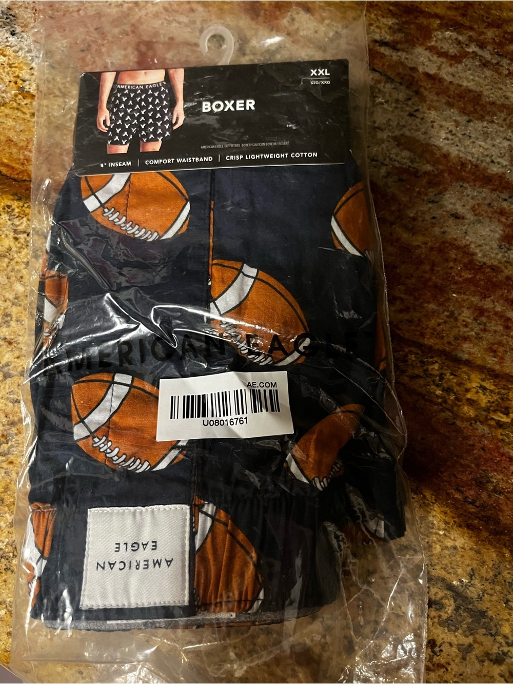 American Eagle Men’s Football motif boxers